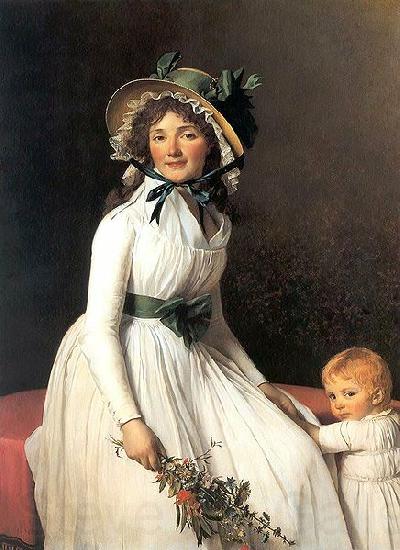 Jacques-Louis David Portrait of Madame Emilie Seriziat and her Son